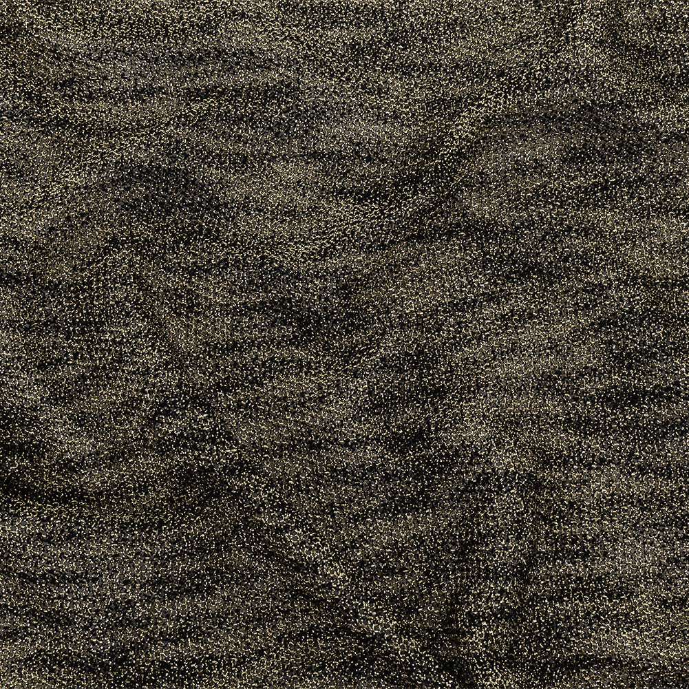 Faux Chainmail Knit - Heathered Black and Gold