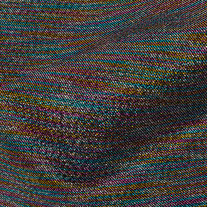 Polyester Lame - Metallic Rainbow on Black - Ellery Collection Detail