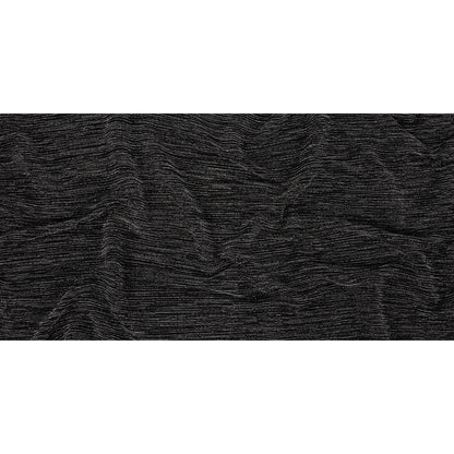Metallic Plisse - Silver and Black Folded