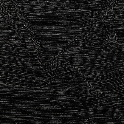 Metallic Plisse - Silver and Black