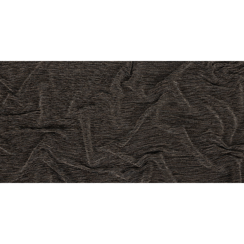 Metallic Plisse - Bronze and Black Folded