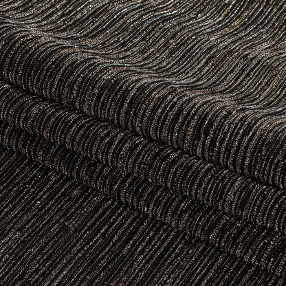 Metallic Plisse - Bronze and Black Detail