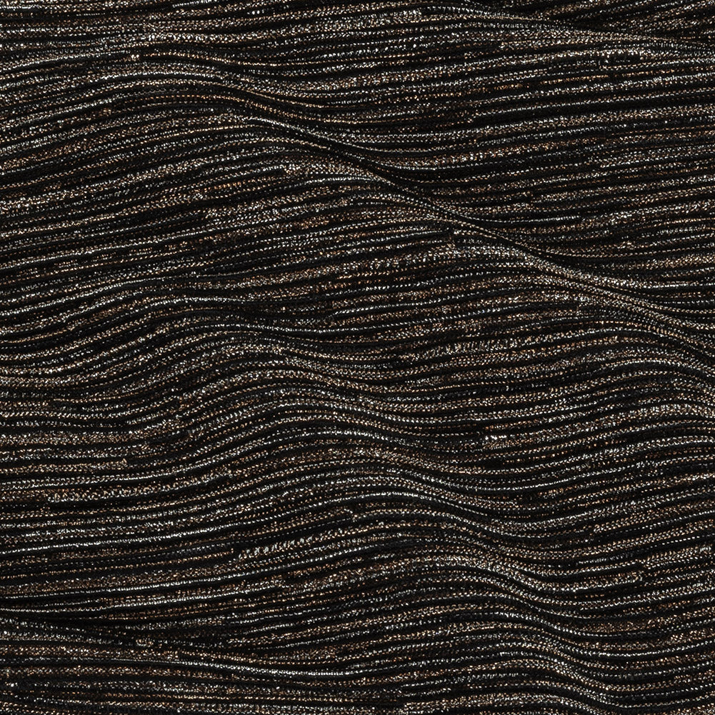 Metallic Plisse - Bronze and Black Full