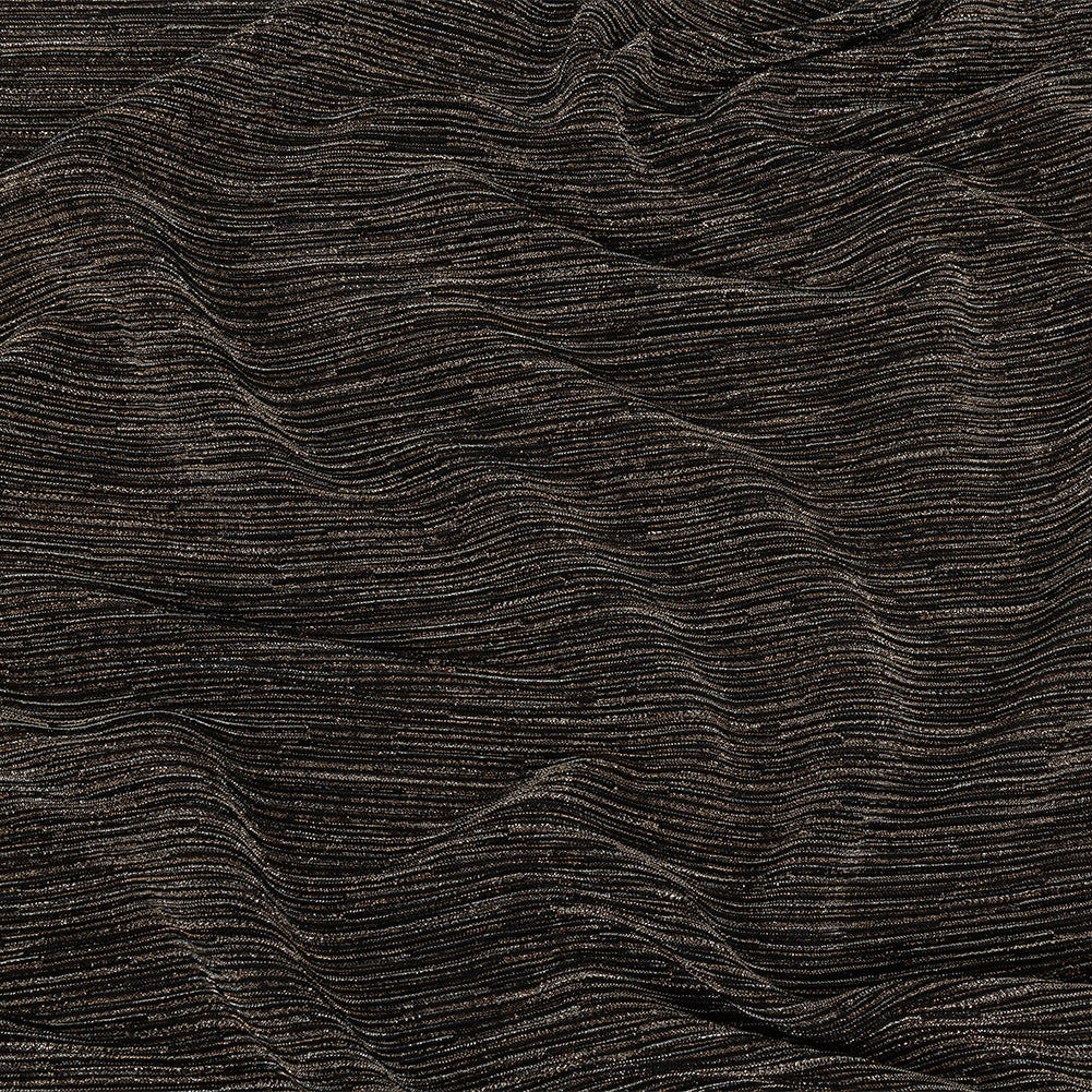 Metallic Plisse - Bronze and Black