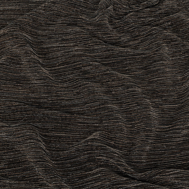 Metallic Plisse - Bronze and Black