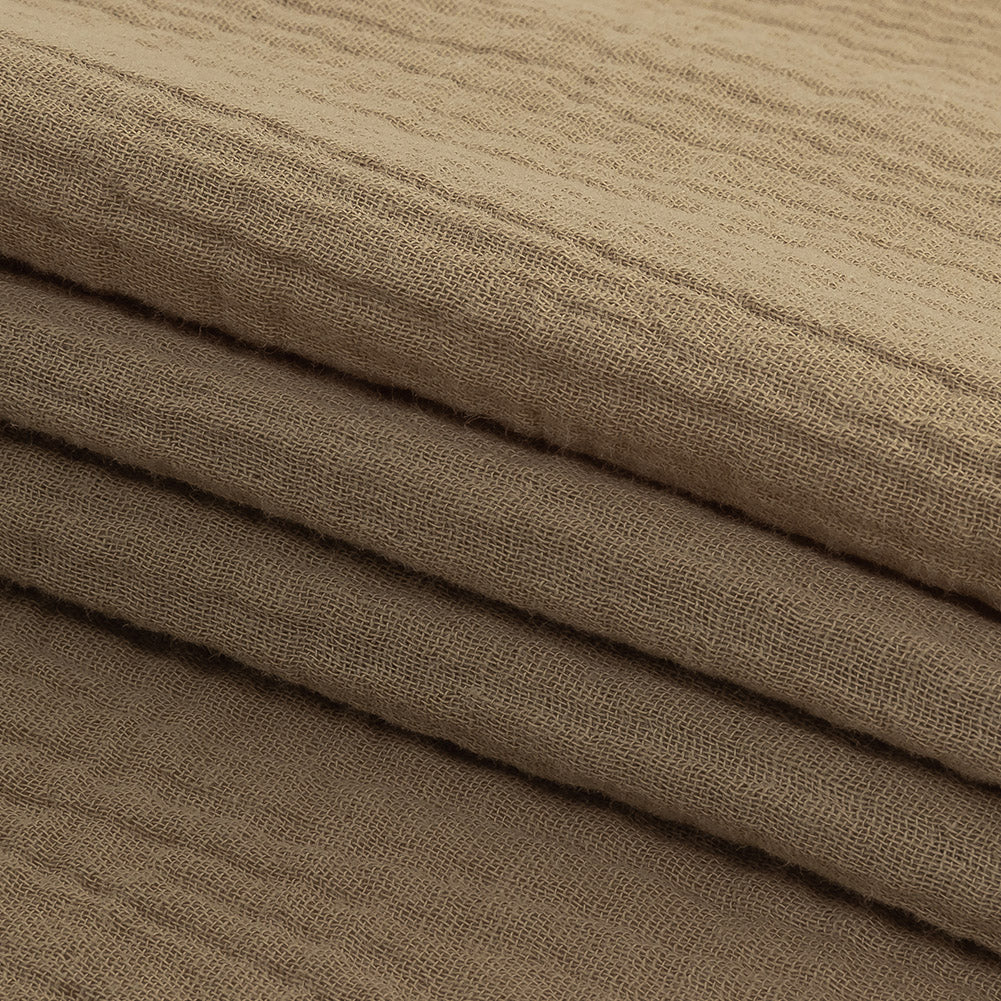 Double Cotton Gauze - Taupe - Talamanca Collection Detail