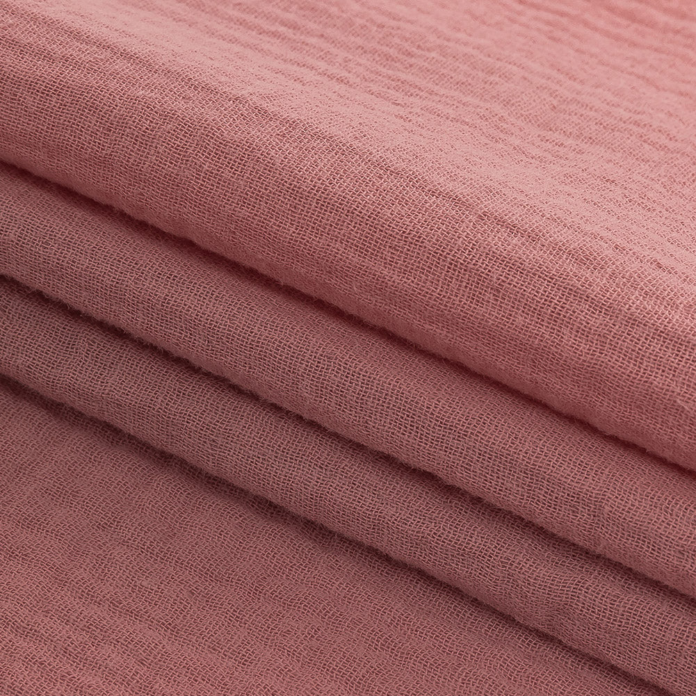 Double Cotton Gauze - Dusty Rose - Talamanca Collection Detail