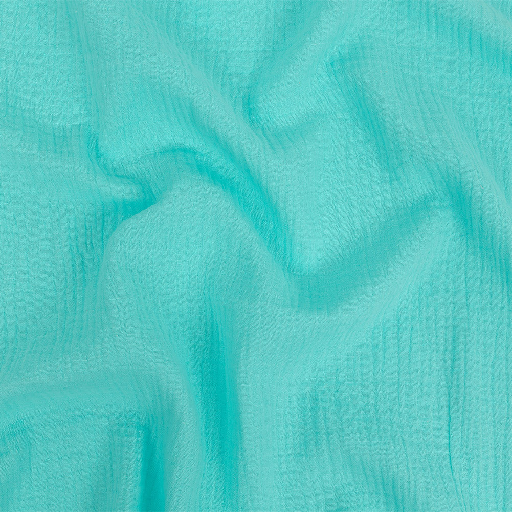 Double Cotton Gauze - Aqua - Talamanca Collection