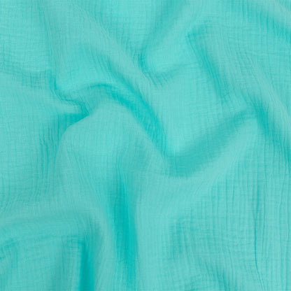 Double Cotton Gauze - Aqua - Talamanca Collection