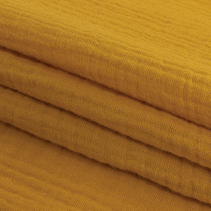 Double Cotton Gauze - Gamboge - Talamanca Collection Folded