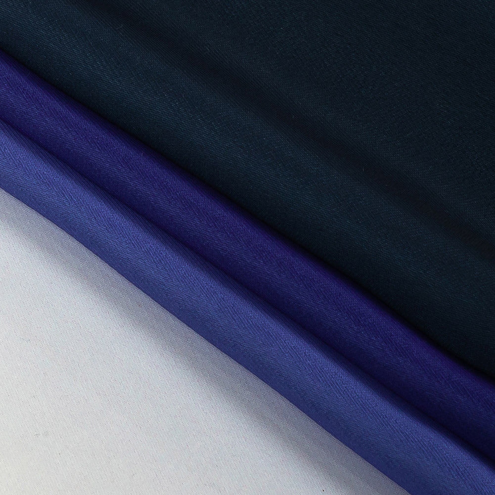 Milly Star White to Moonlit Ocean Ombre Polyester Georgette Folded