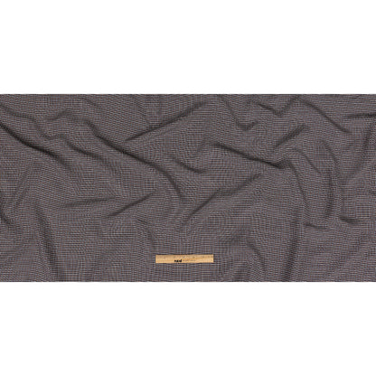 Parisian Night, Peach and Nimbus Cloud Tattersall Check Washed Viscose Twill Folded