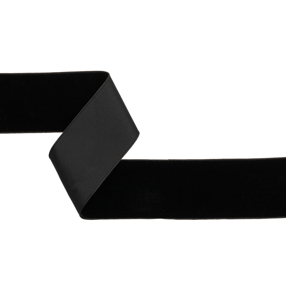 Velvet Ribbon Single Faced - 2" - Black