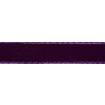 Velvet Ribbon Single Faced - 0.875" - Purple