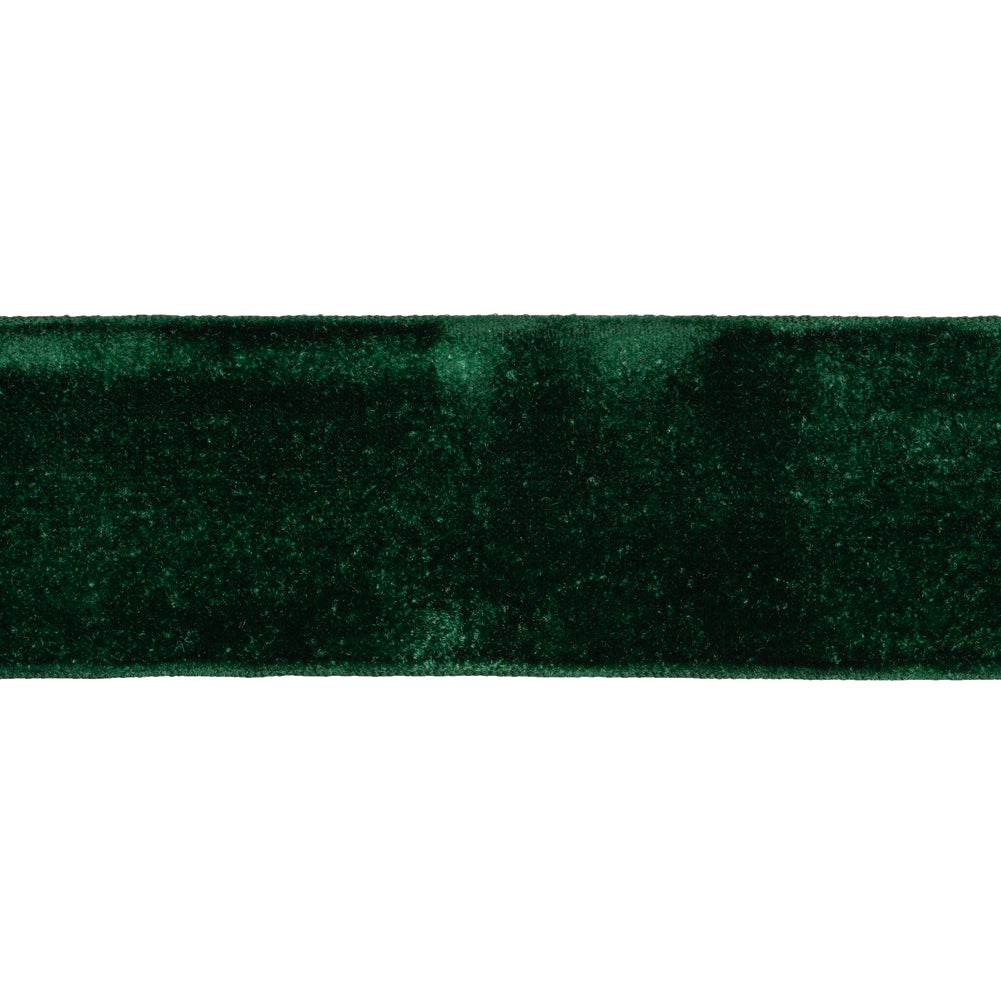 Velvet Ribbon Single Faced - 2" - Dark Green