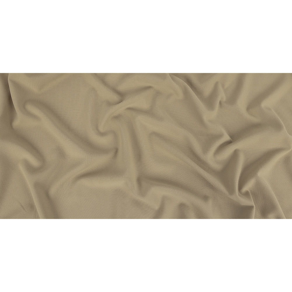 Italian Hemp Green Stretch Polyester and Viscose Woven Full