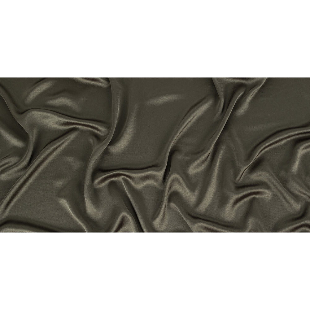 Army Green Satin-Faced Crepe Full