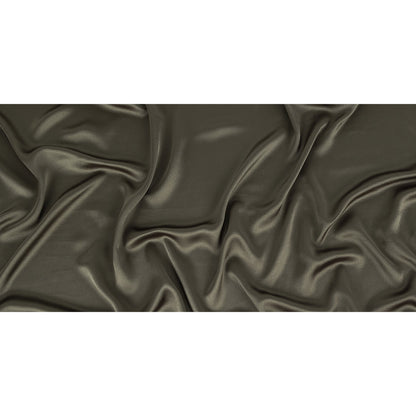Army Green Satin-Faced Crepe Full