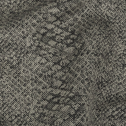 Black and Gray Python Patterned Linen Jacquard Detail