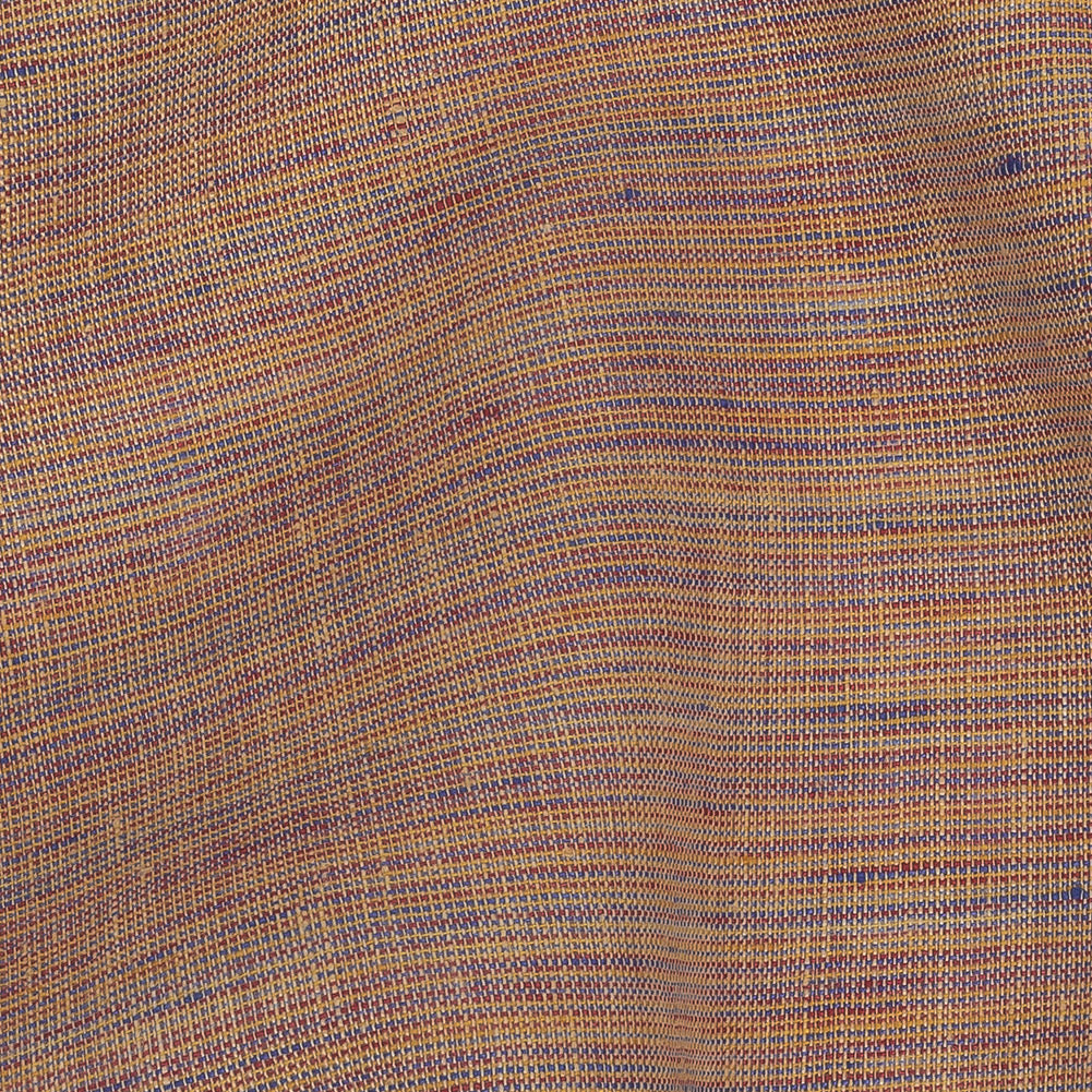 Yellow, Red and Blue Striated Linen Woven Detail