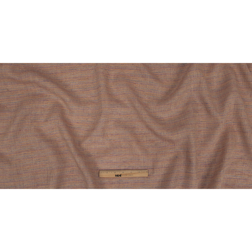 Yellow, Red and Blue Striated Linen Woven Full
