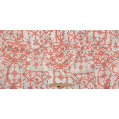 Blush Shibori Tie Dye Printed Lightweight Linen Woven Full