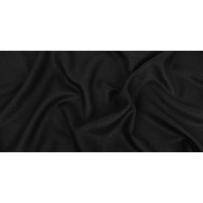 Elko Black Medium Weight Linen Woven Folded