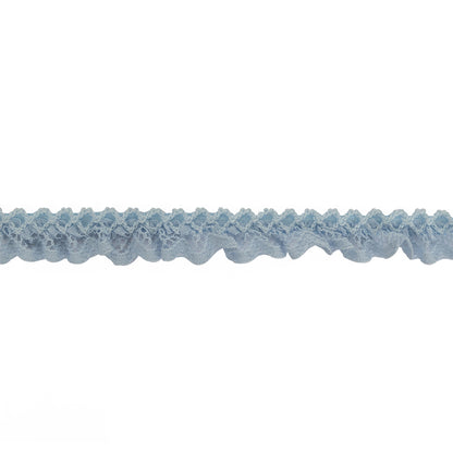 Baby Blue Criss Cross Crochet Trimming - 0.625"