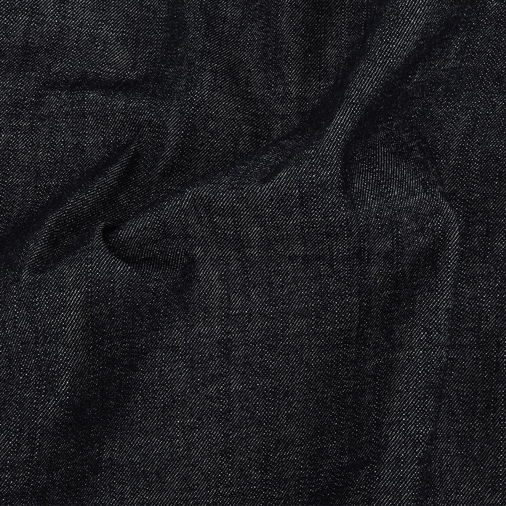 Stiff Heavyweight Blue Graphite Cotton Denim Twill