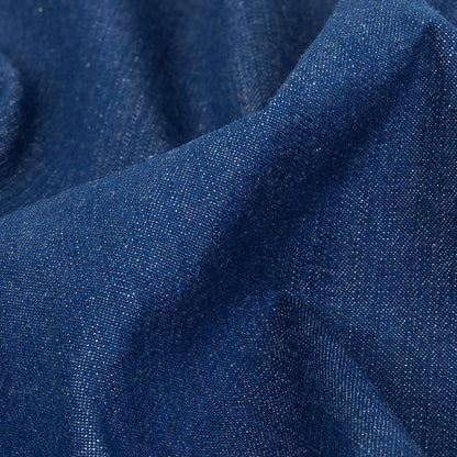 Heavyweight Medium Blue Cotton Denim Detail