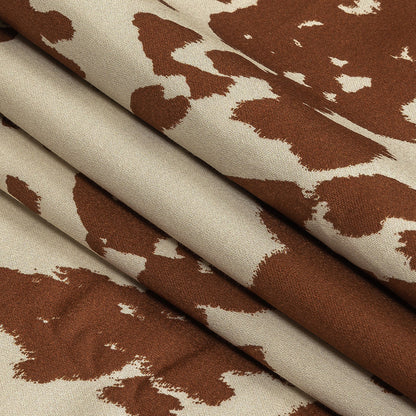 Mood Exclusive Brown Patina Bovine Best Stretch Cotton Sateen Folded