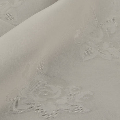 Floral Silk Gazar by Carolina Herrera - Antique White Detail