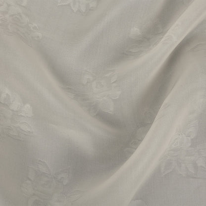 Floral Silk Gazar by Carolina Herrera - Antique White