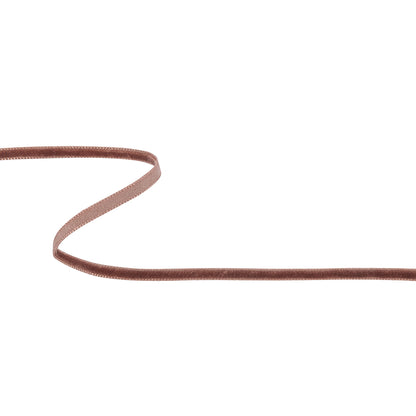 Tinted Spice Single Face Velvet Ribbon - 0.125"