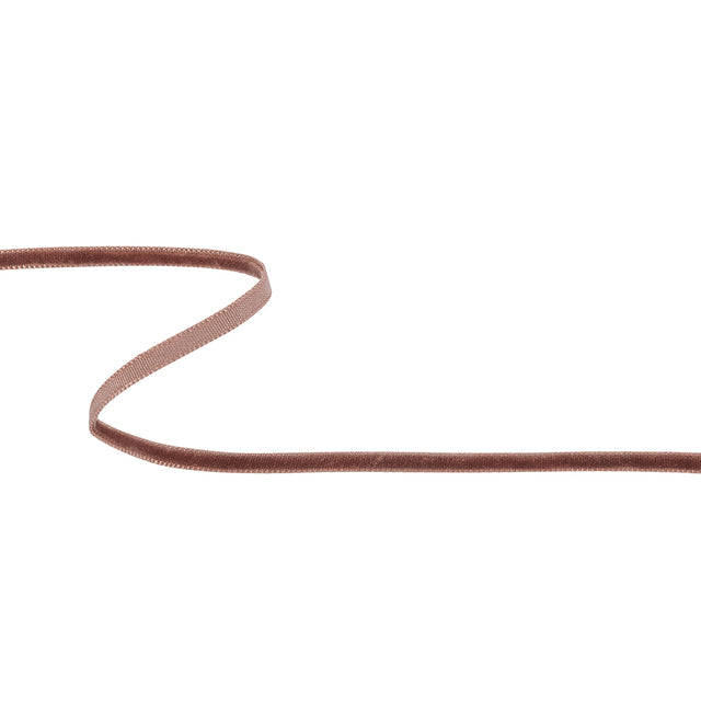 Tinted Spice Single Face Velvet Ribbon - 0.125"