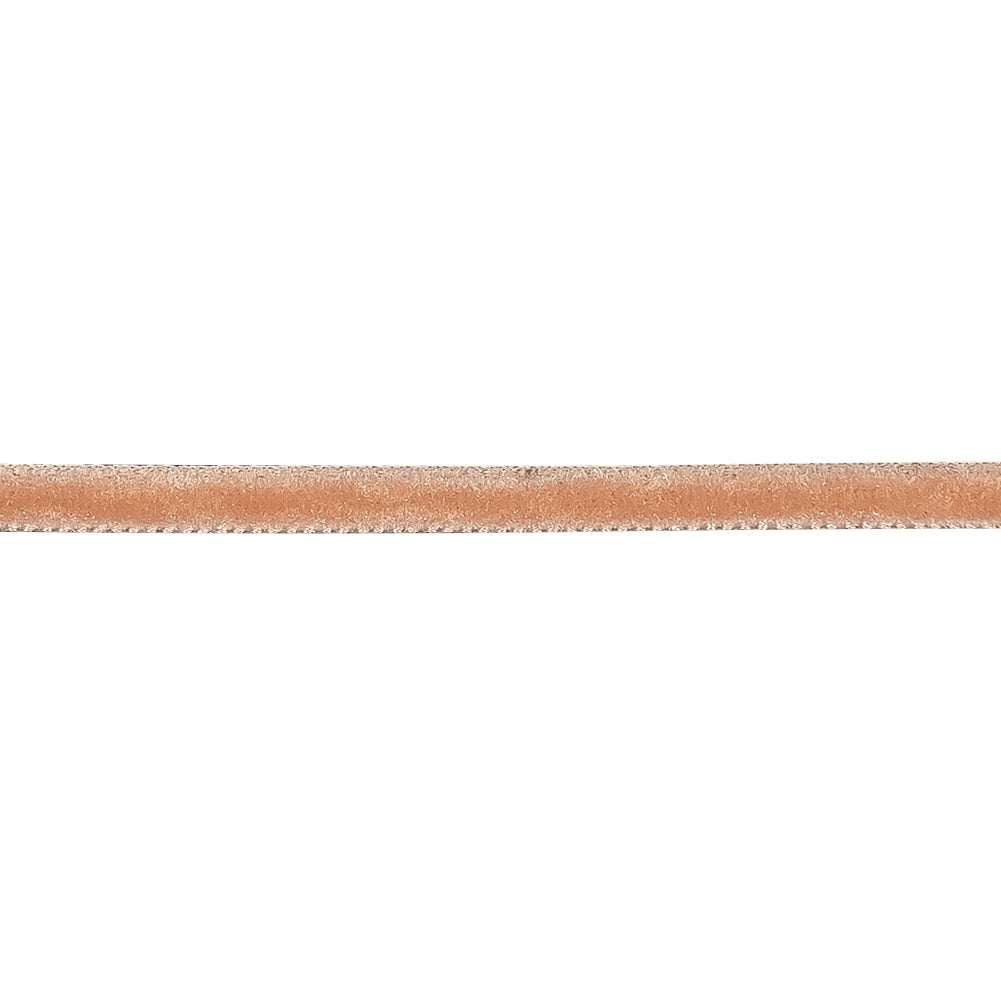 Coral Sands Single Face Velvet Ribbon - 0.125" Detail
