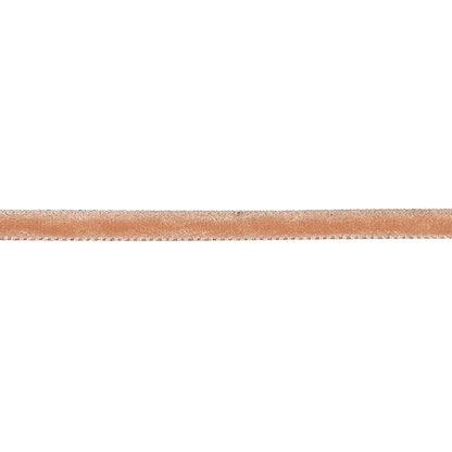 Coral Sands Single Face Velvet Ribbon - 0.125" Detail