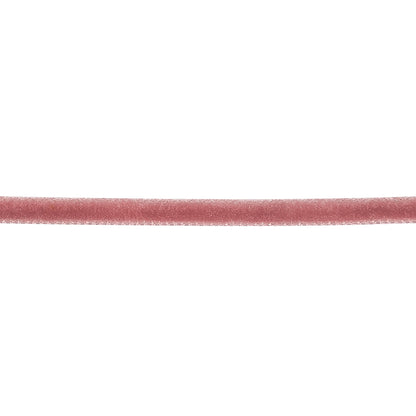 Plentiful Pink Single Face Velvet Ribbon - 0.125" Detail