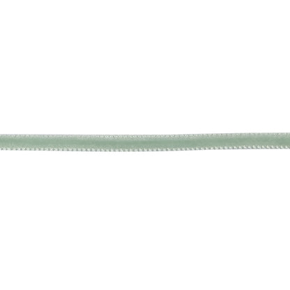 Bok Choy Single Face Velvet Ribbon - 0.125" Detail