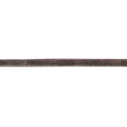 Iron Gray Single Face Velvet Ribbon - 0.125" Detail