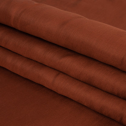 Turia Terracotta Satin-Faced Linen and Silk Dupioni Detail
