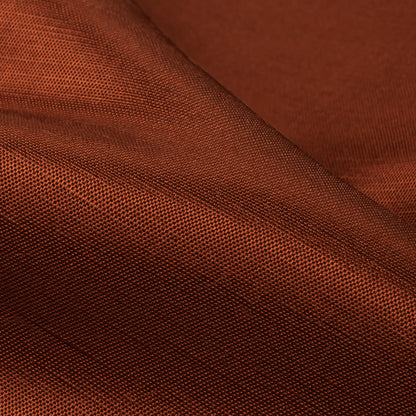 Turia Terracotta Satin-Faced Linen and Silk Dupioni Full