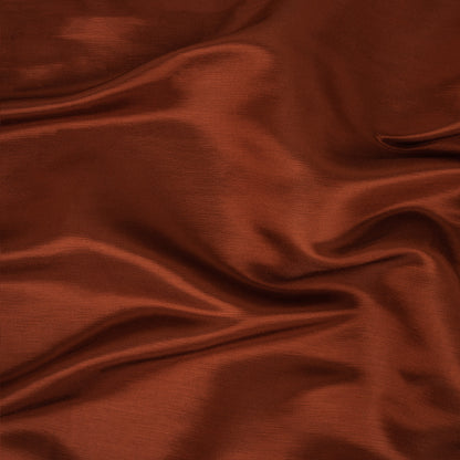 Turia Terracotta Satin-Faced Linen and Silk Dupioni