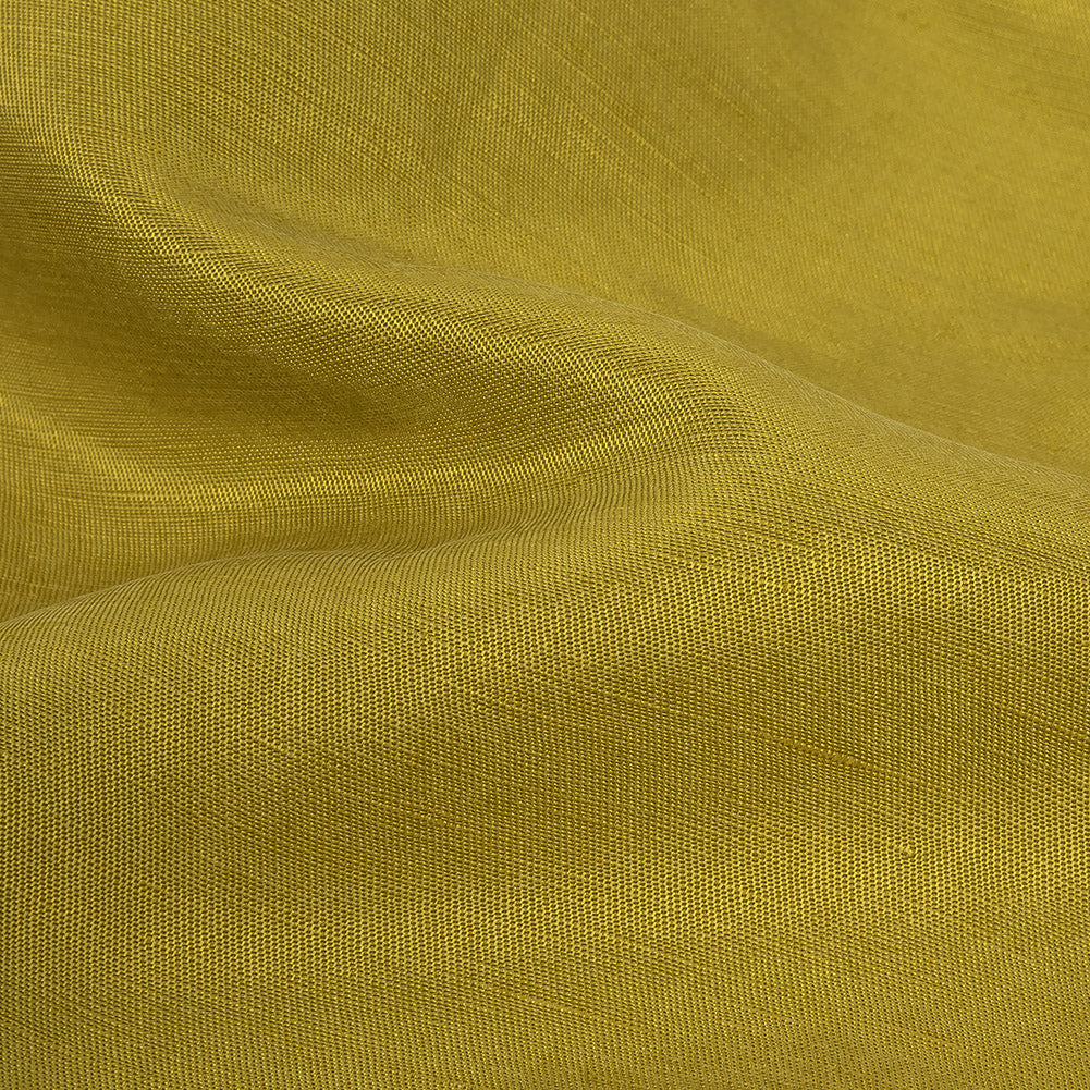 Turia Kiwi Satin-Faced Linen and Silk Dupioni Full