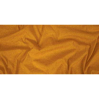 Stretch Linen Woven - Tangerine - Asturias Collection Folded