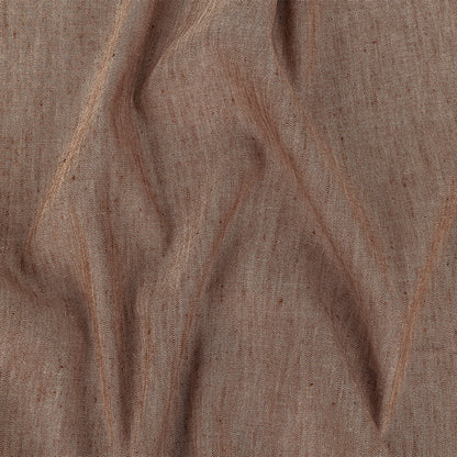 Heathered Cocoa Stretch Linen and Rayon Woven