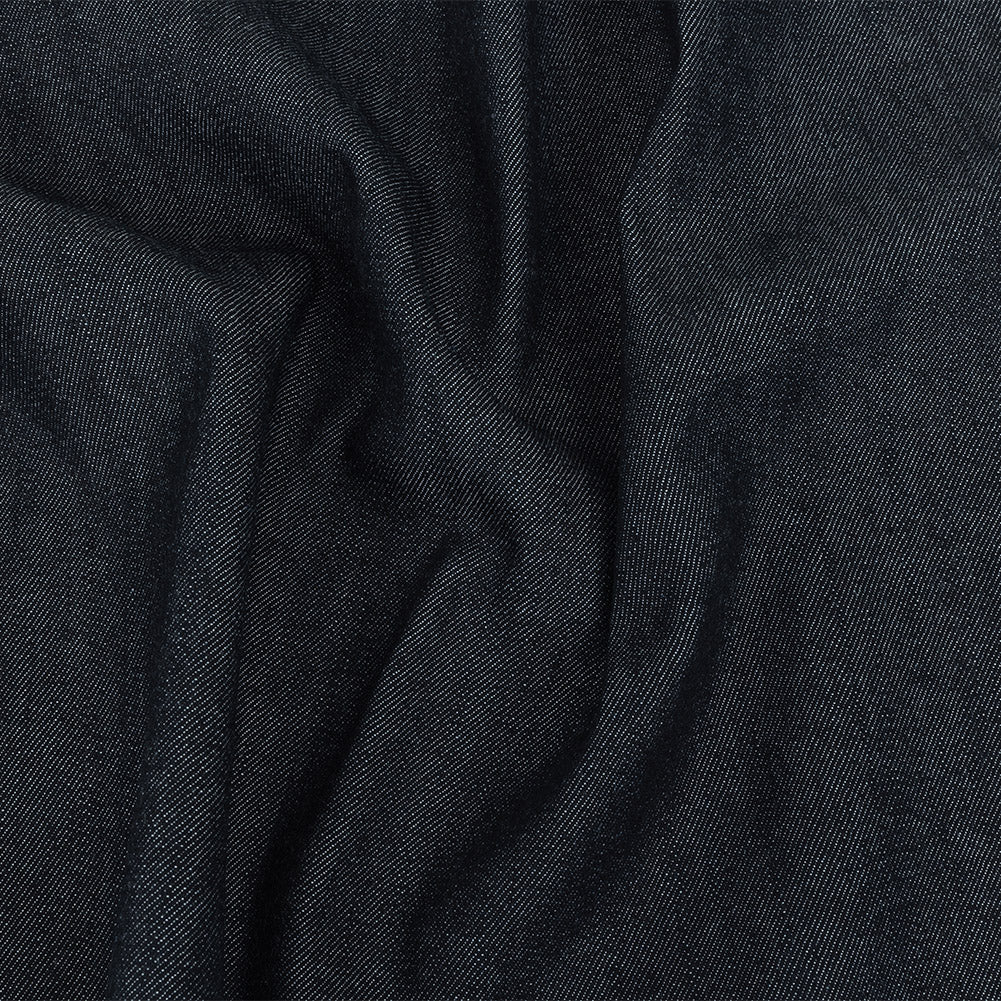 Durable Midnight Indigo Cotton Denim Twill