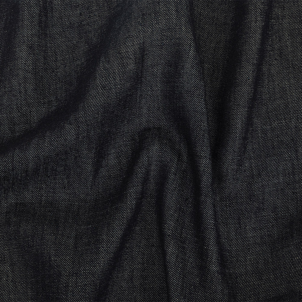 Medium Weight Midnight Navy Cotton Denim Twill