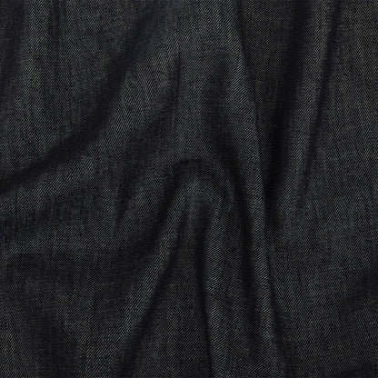 Medium Weight Midnight Navy Cotton Denim Twill