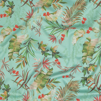Mood Exclusive Tropical Tumbling Stretch Cotton Sateen